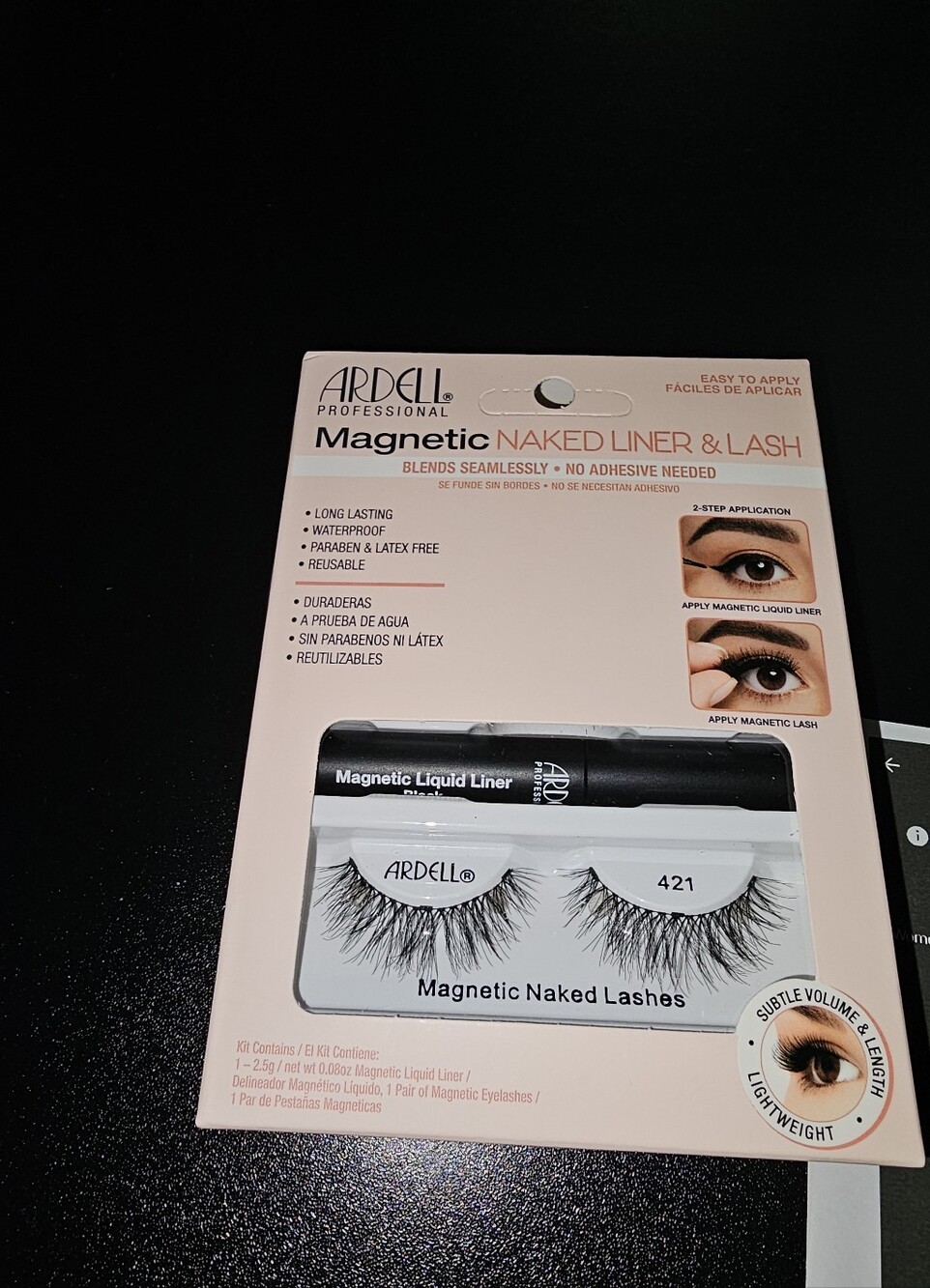 Ardell Professional Magnetic Lash Kit - Black and Pink Packaging